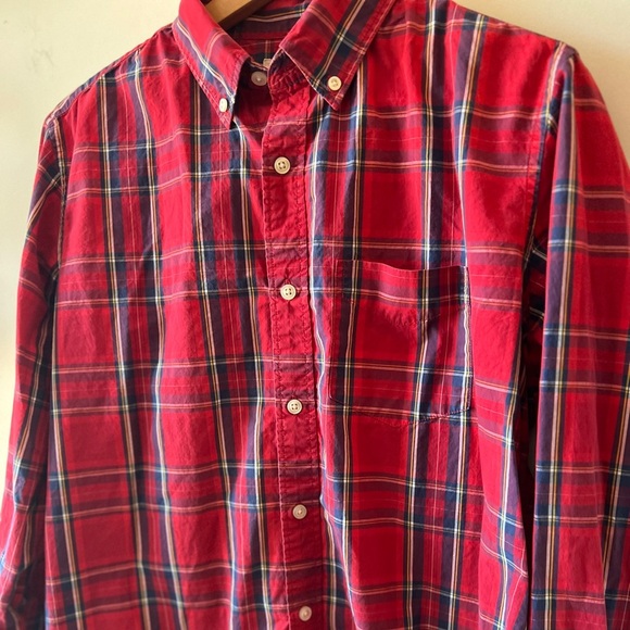 Gap Plaid Button Up Top Long Sleeve M - Picture 2 of 7